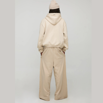 BillionaireZ® Signature Oversized Coord Set – Beige Sand