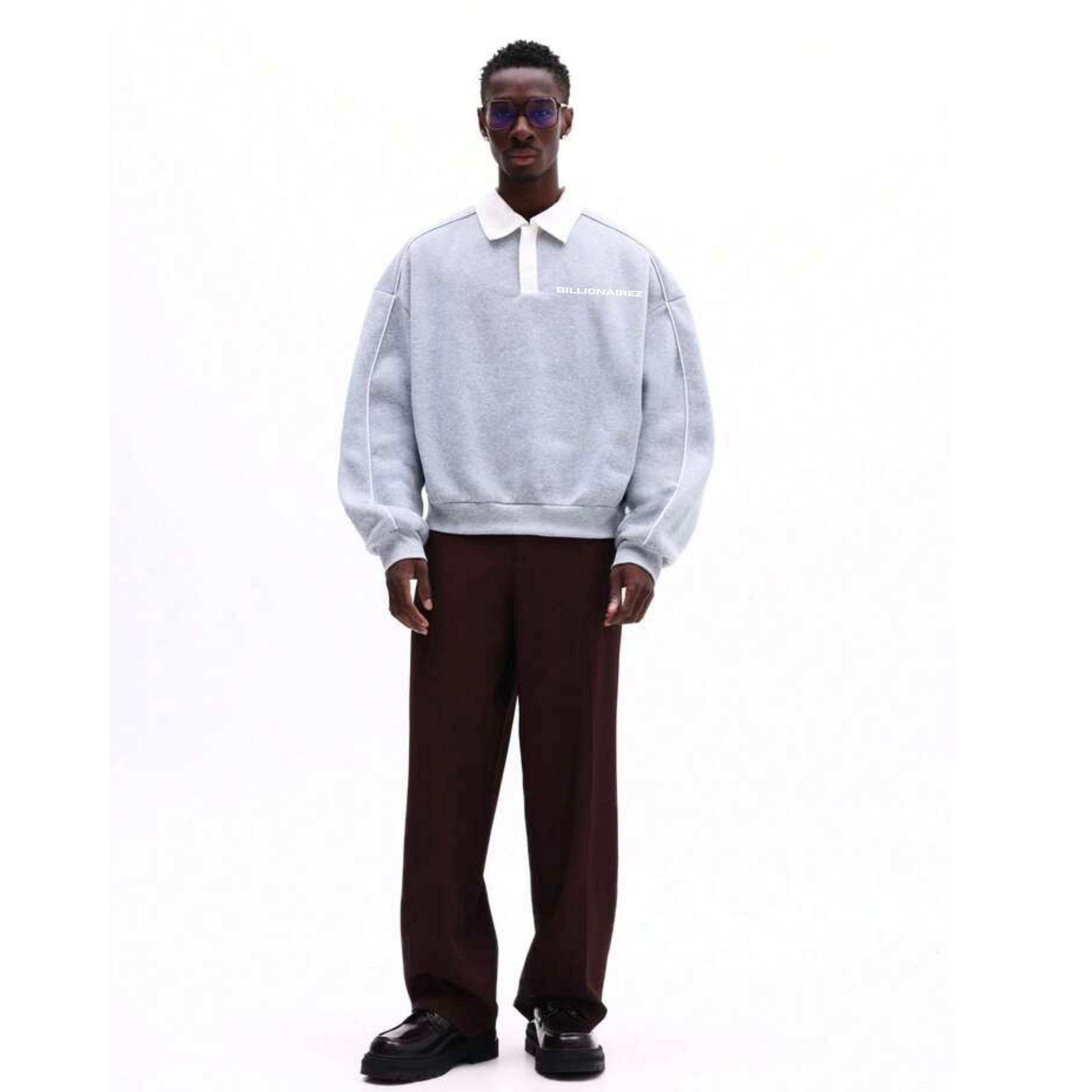 BillionaireZ Cloud Ash Polo Sweatshirt