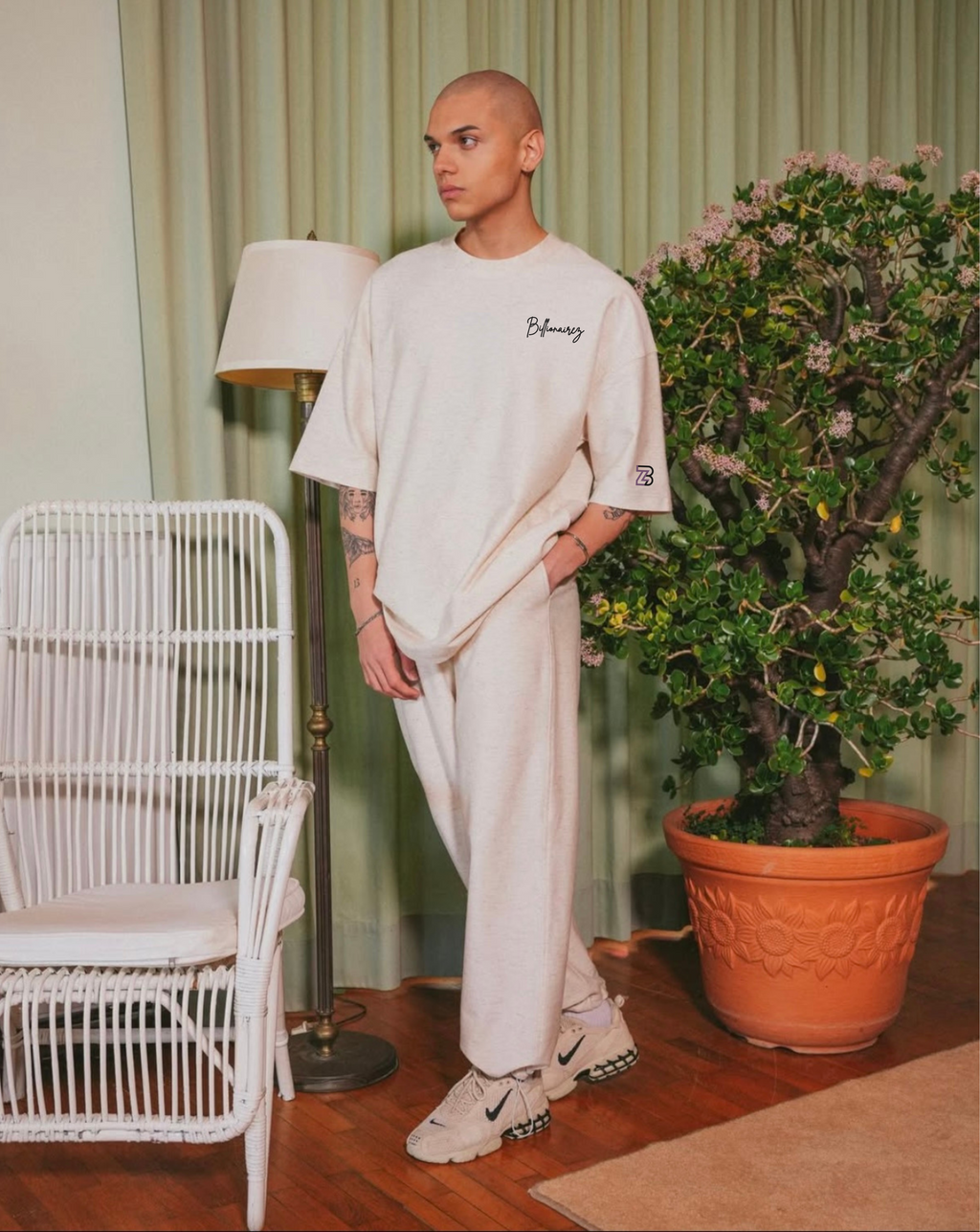 BillionaireZ Signature Oversized Tee- White