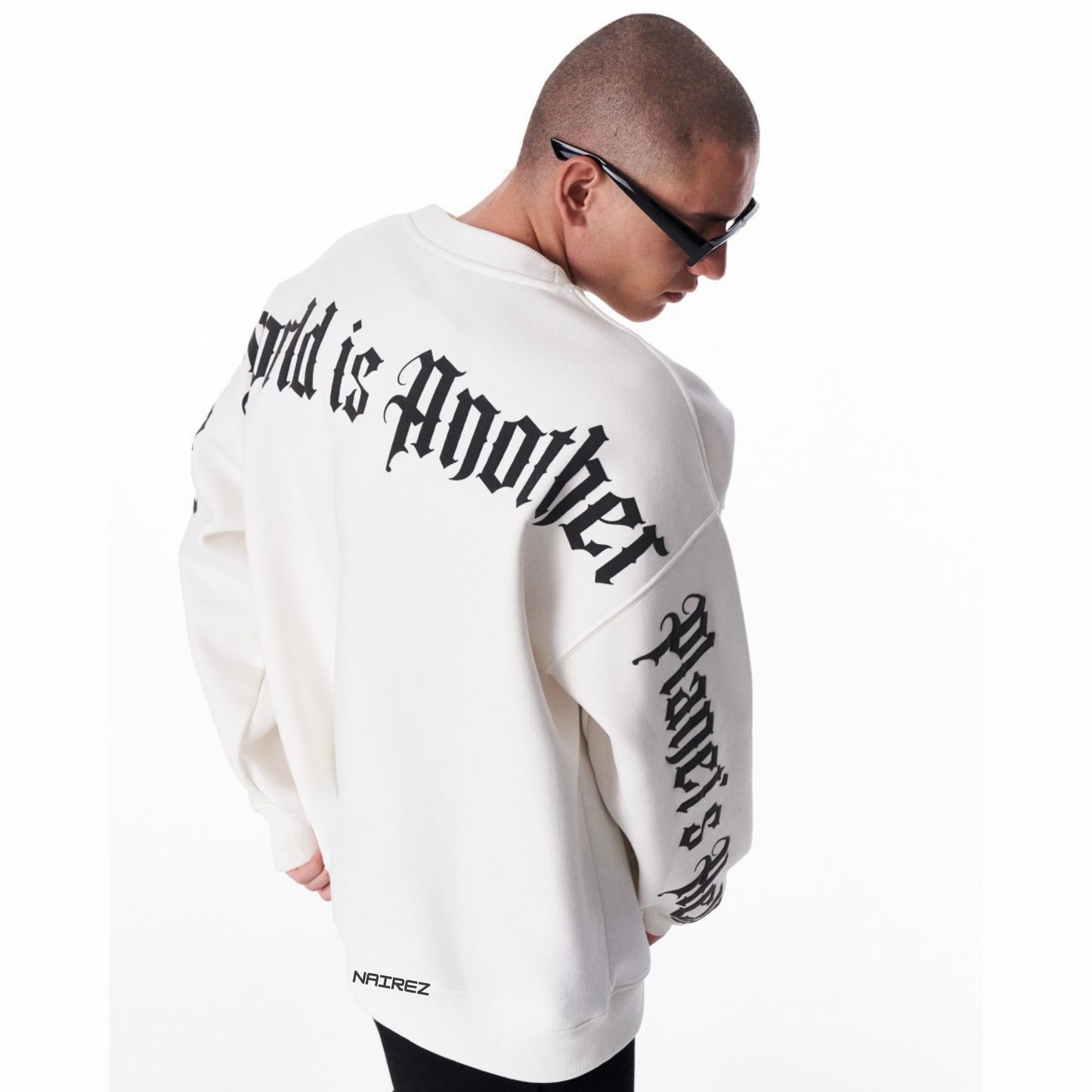 “Maybe This World is Other Planet’s Hell” Sweatshirt- White