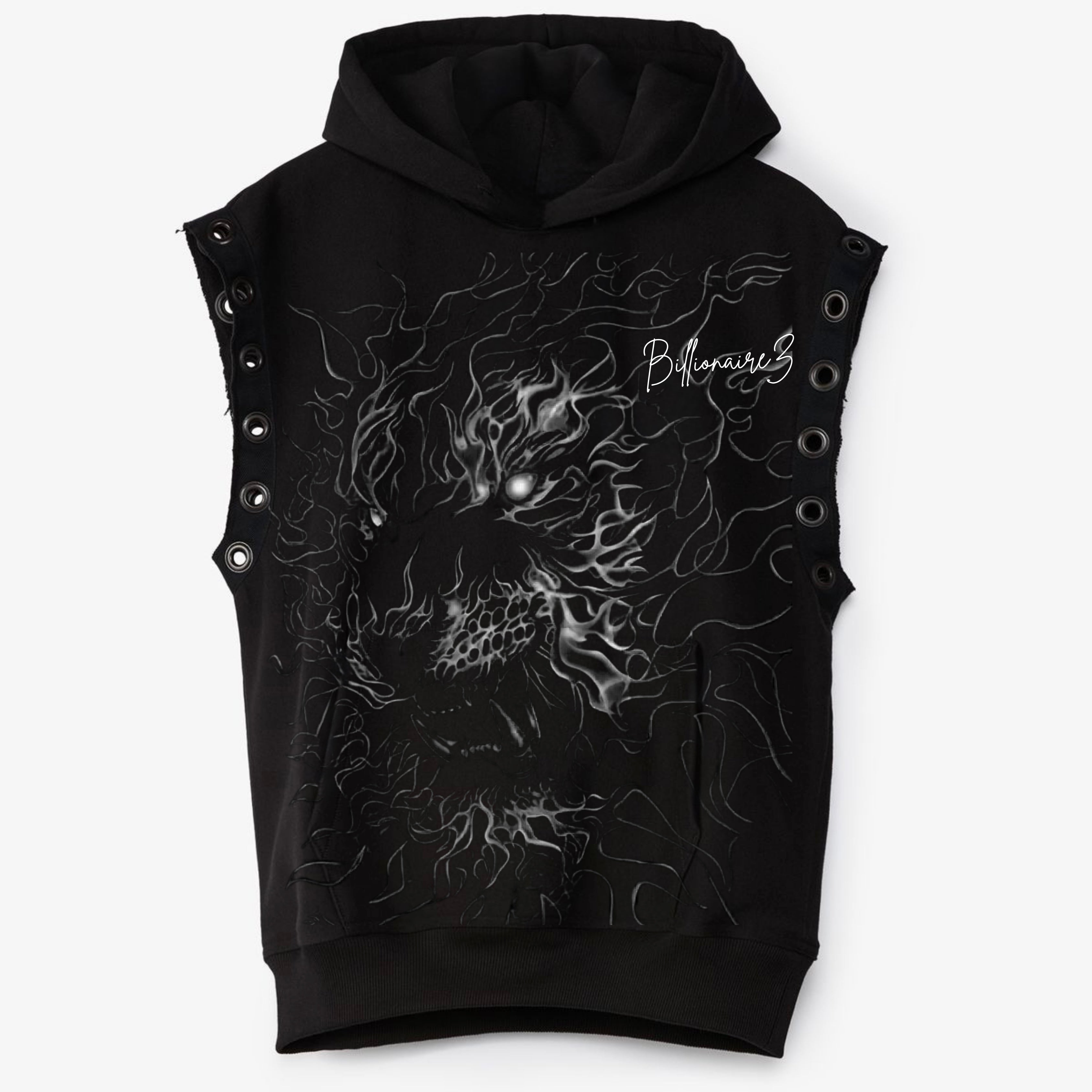 BillionaireZ “Inferno Spirit” Sleeveless Hoodie
