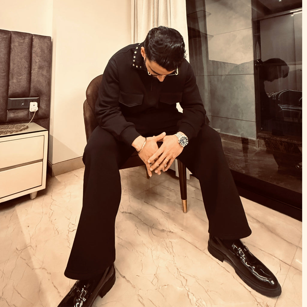 Midnight Authority Studded Coord Set