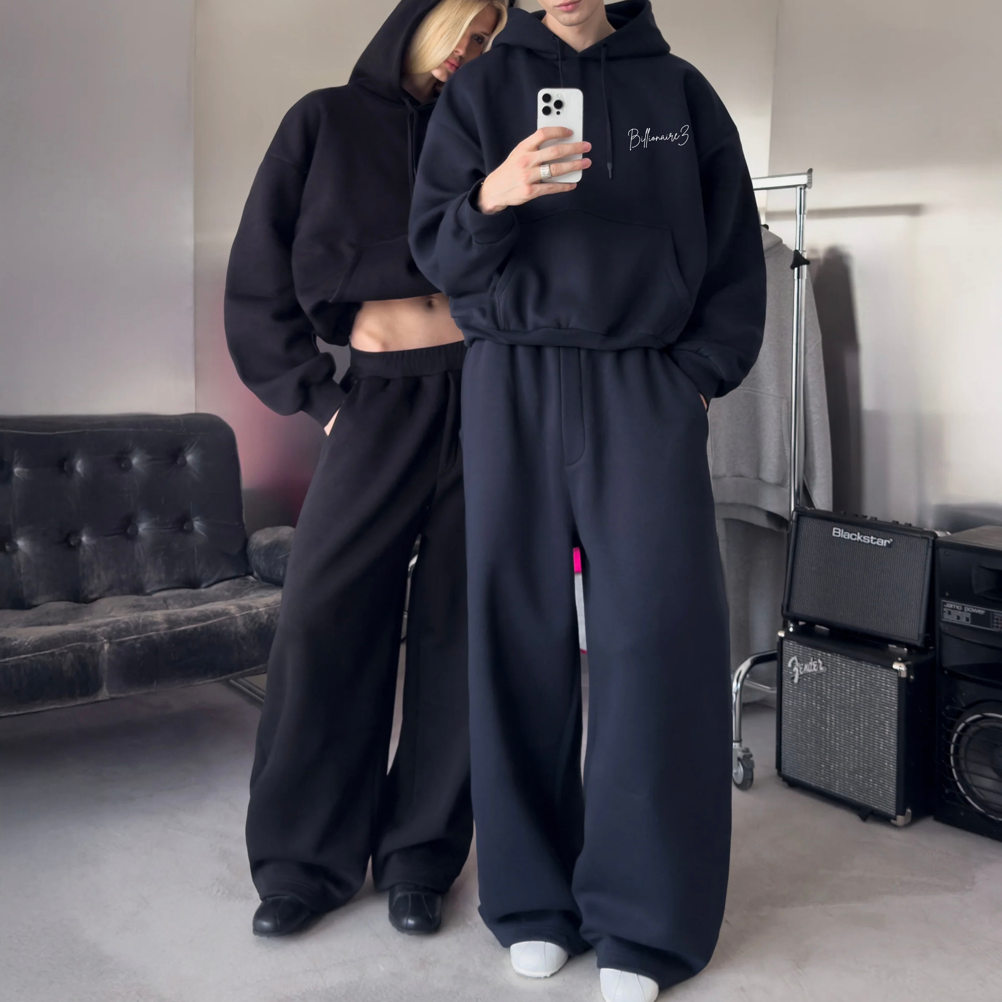 BillionaireZ® Signature Oversized Coord Set – Midnight