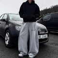 BillionaireZ Grey Icon Wide-Leg Joggers
