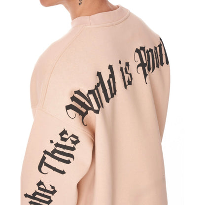 “Maybe This World is Other Planet’s Hell” Sweatshirt- Beige