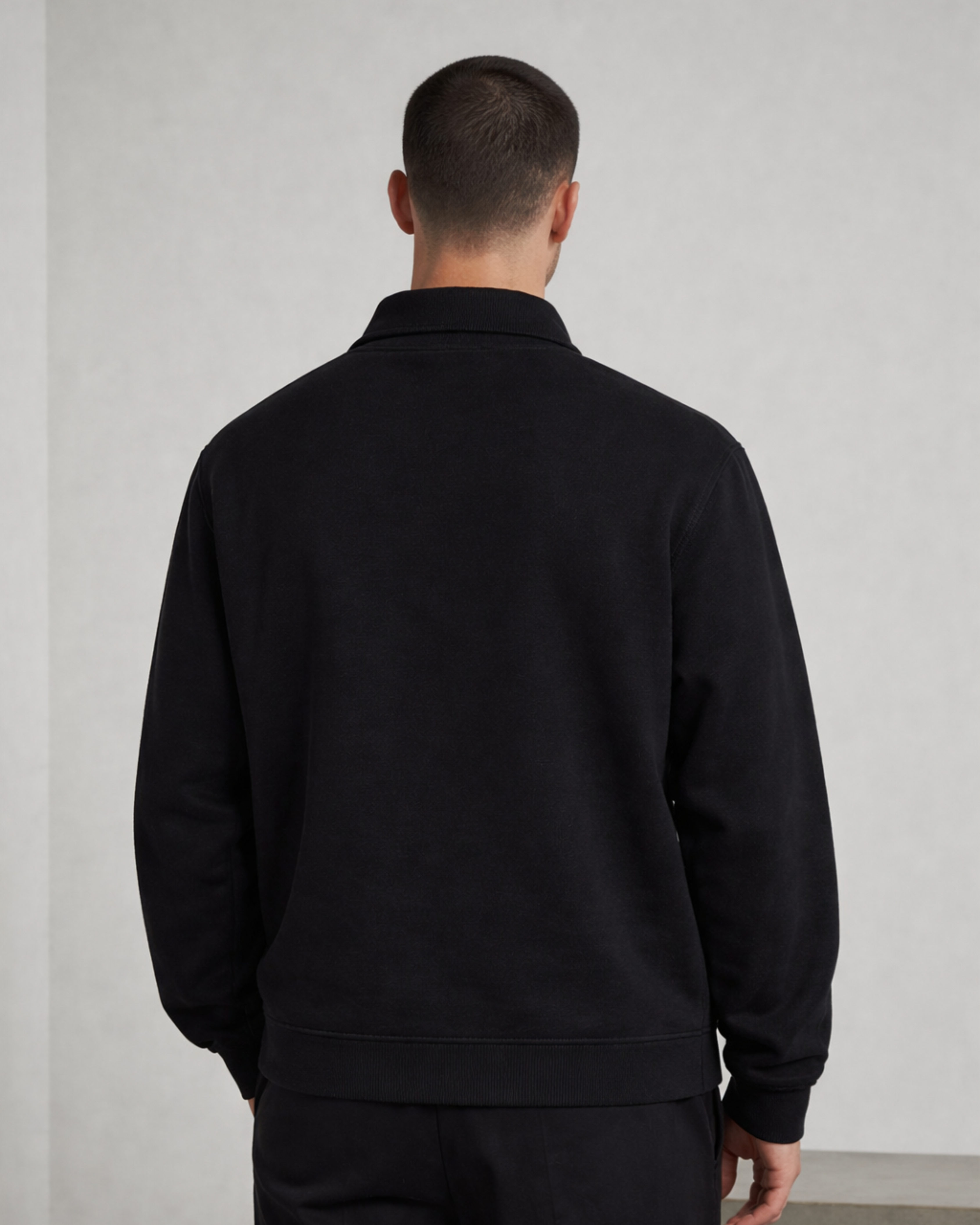 Midnight Authority Zip-Neck Sweatshirt