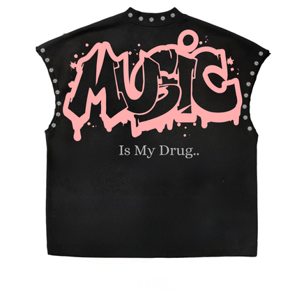 Music Junkie Studded Vest