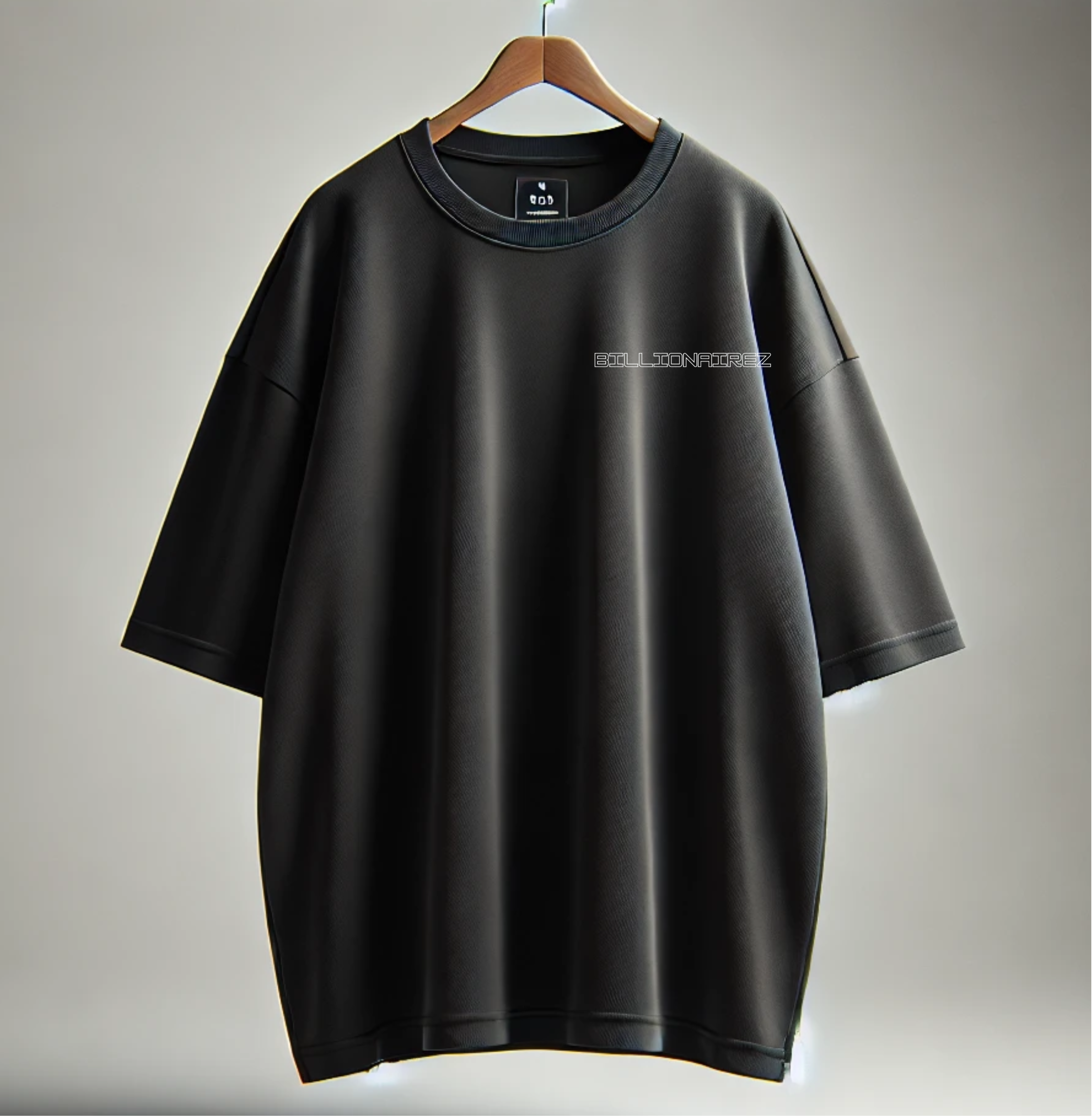 BillionaireZ Supreme Oversized T-Shirt – Onyx Black