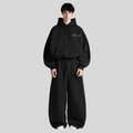 BillionaireZ® Signature Oversized Coord Set – Jet Black
