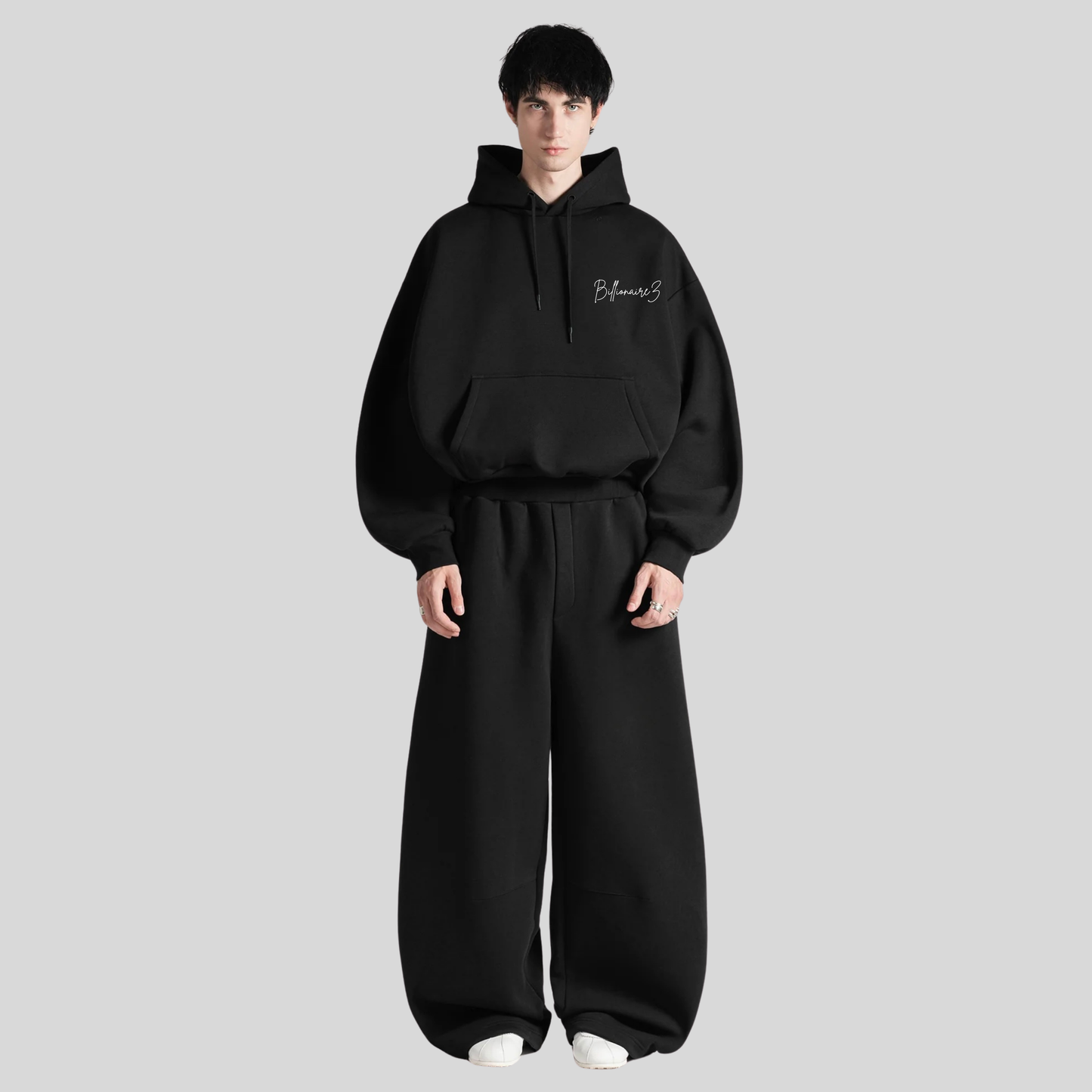 BillionaireZ® Signature Oversized Coord Set – Jet Black