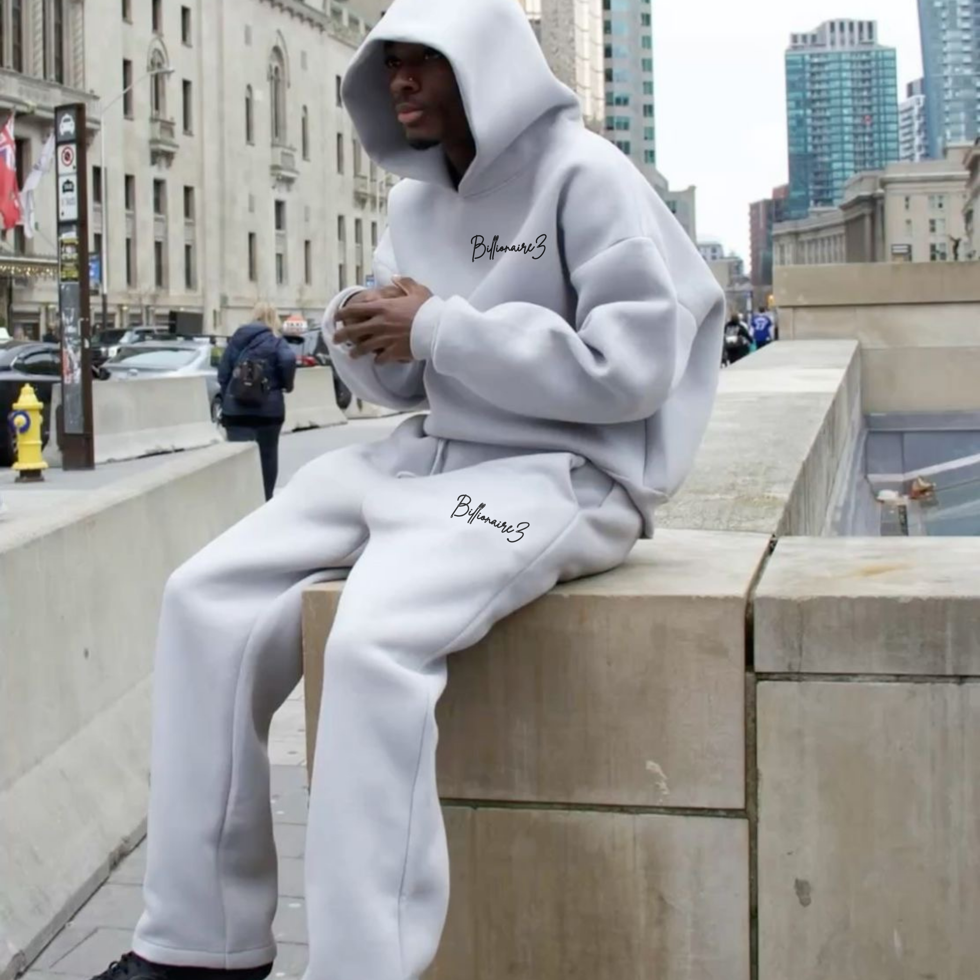 BZ Monochrome Luxe Co-Ord Set – Off White