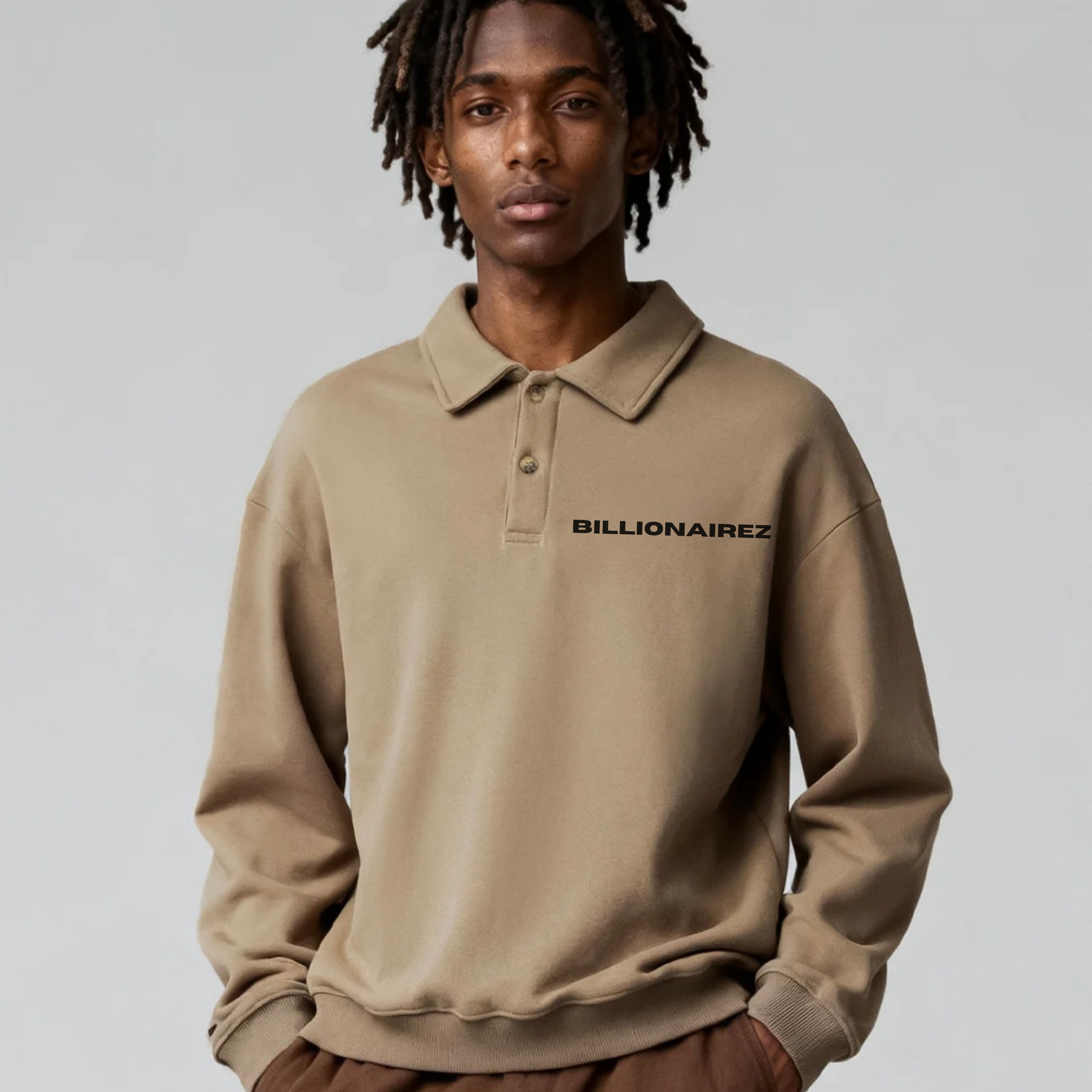 BillionaireZ Sandstone Polo Sweatshirt