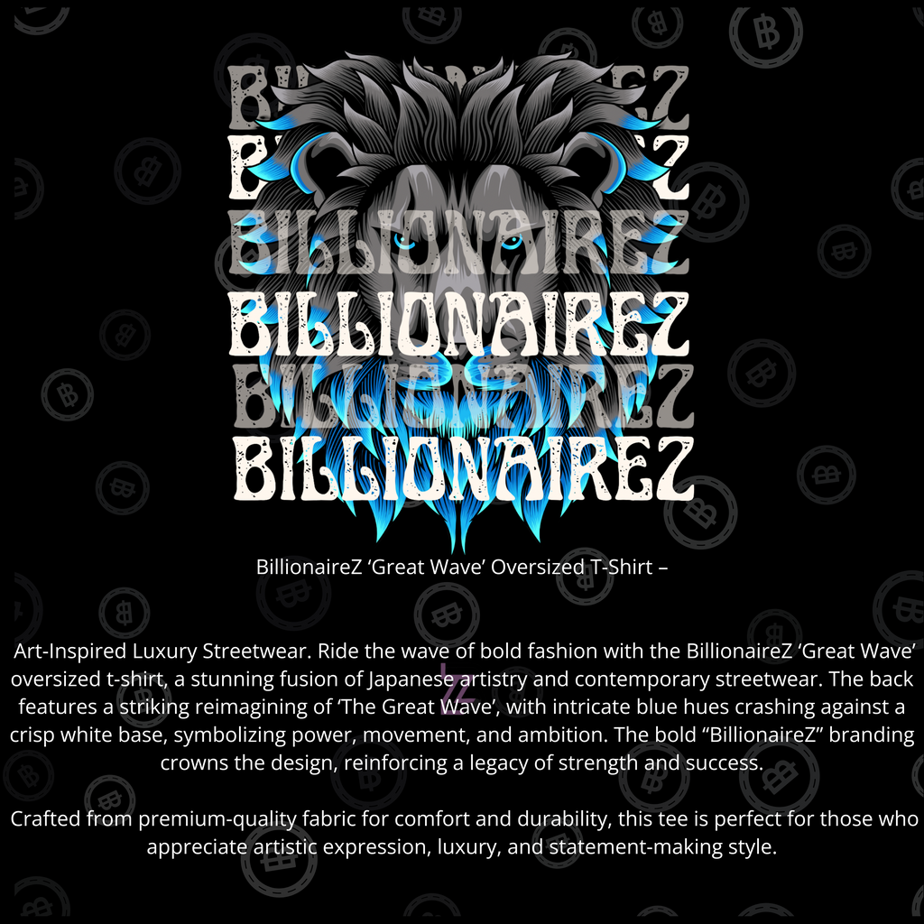 BillionaireZ ‘Great Wave’ Oversized T-Shirt