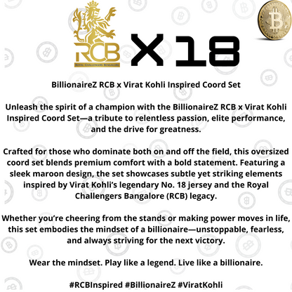 “My Money is on RCB” Oversized T-Shirt – BillionaireZ Sports Drop