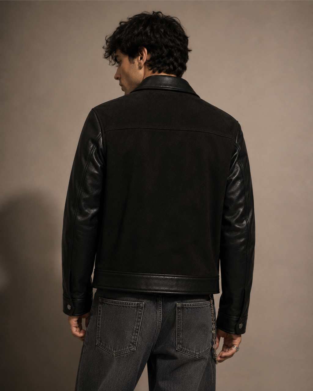 BillionaireZ Blackline Suede Leather Jacket