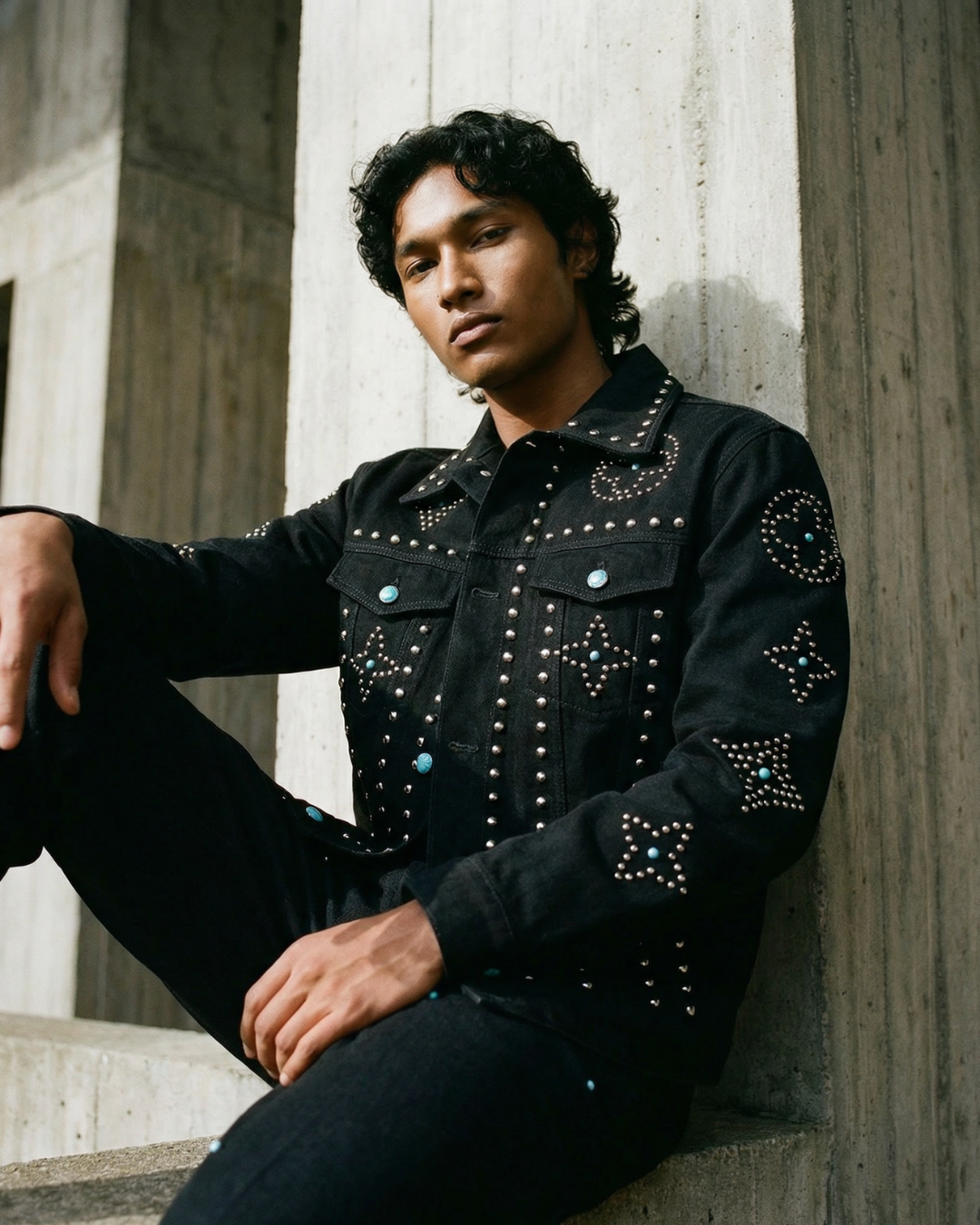 BillionaireZ Authority Studded Jacket