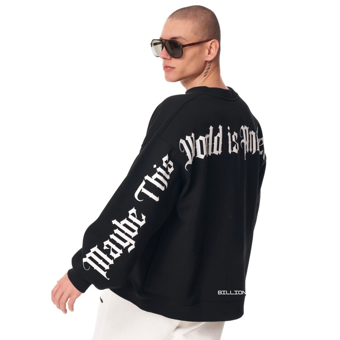“Maybe This World is Other Planet’s Hell” Sweatshirt- Black