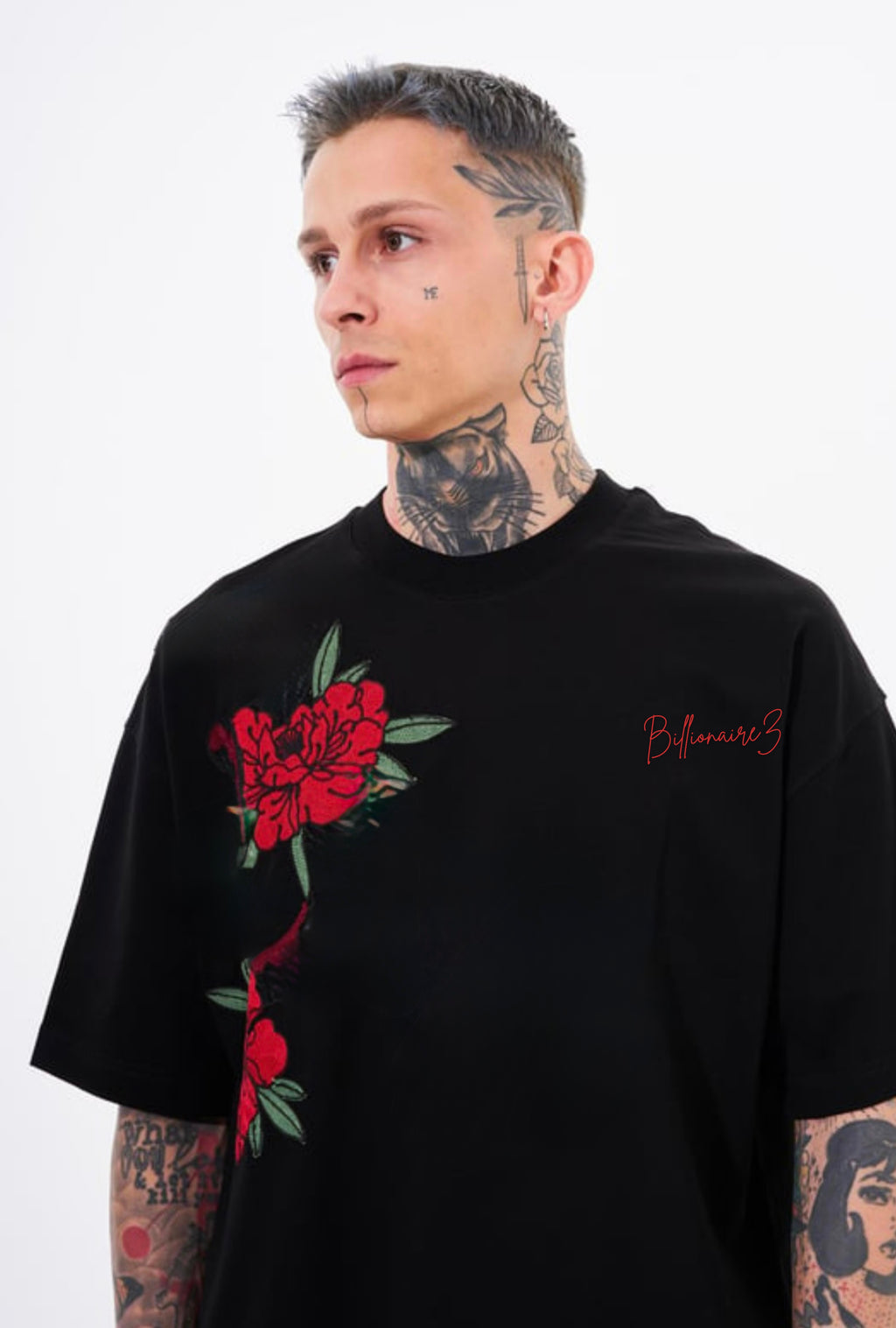 BillionaireZ Venom Bloom Oversized Tee