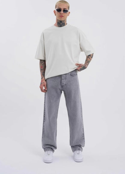 Stone Fade Straight-Fit Jeans – BillionaireZ Core Drop