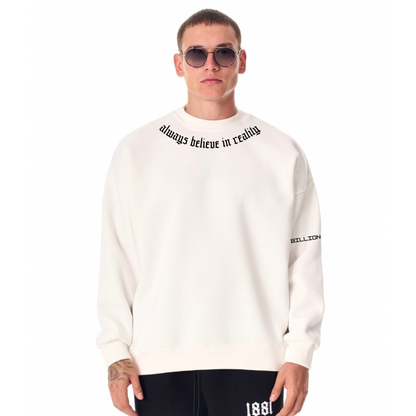 🕊 God’s Plan Crewneck – Off White