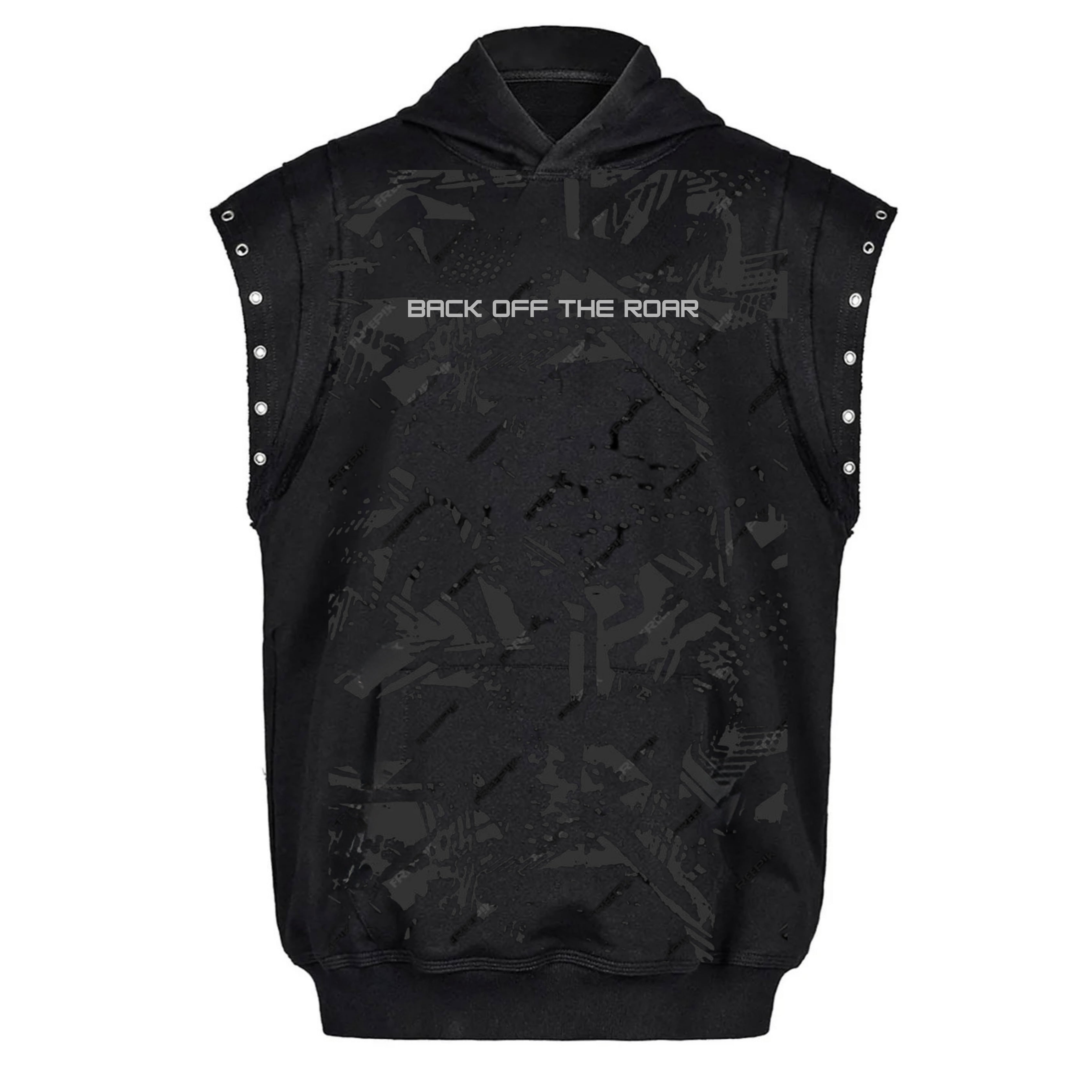 Back Off: The Roar Sleeveless Hoodie