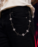 Eclipse Clover 925 Silver Jean Chain