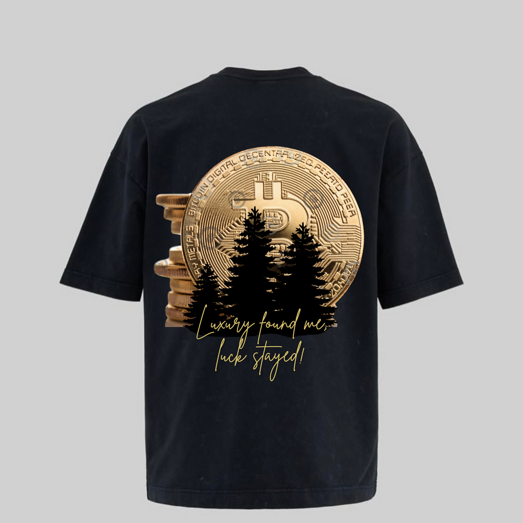 BillionaireZ Vault Edition®️ Gold Crypto Wealth Oversized T-Shirt – Limited Edition