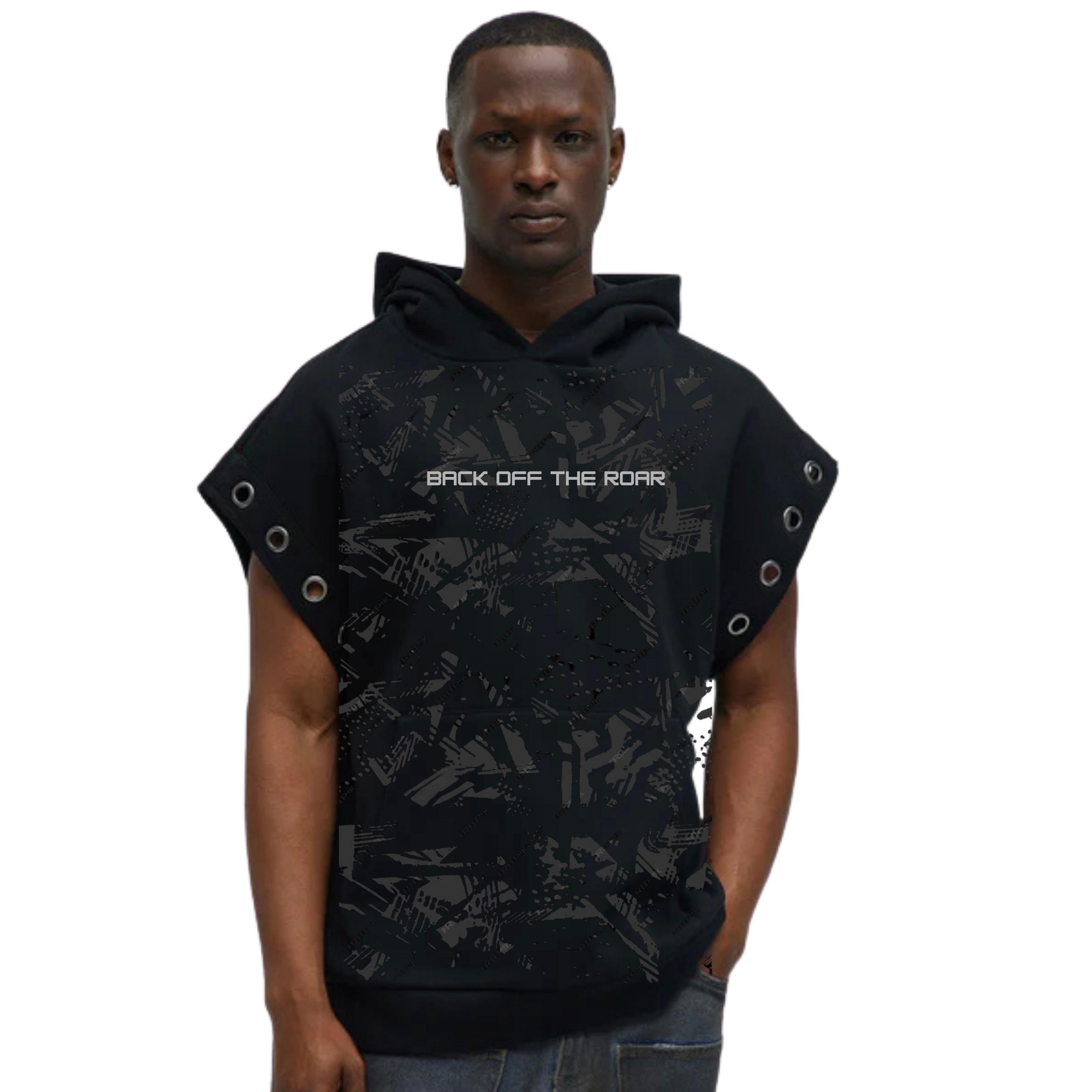 Back Off: The Roar Sleeveless Hoodie