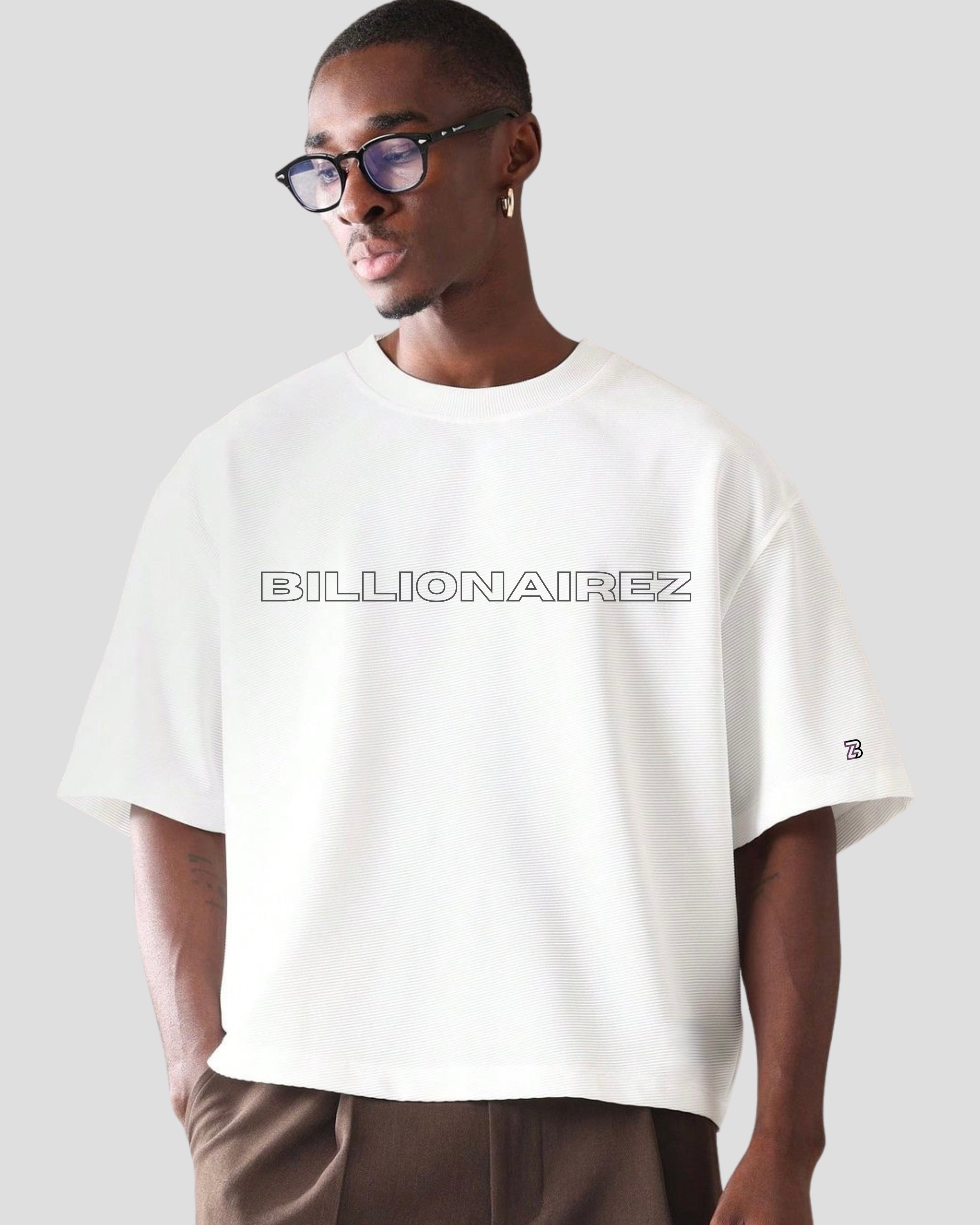BillionaireZ “I See Everything” Oversized Tee – White