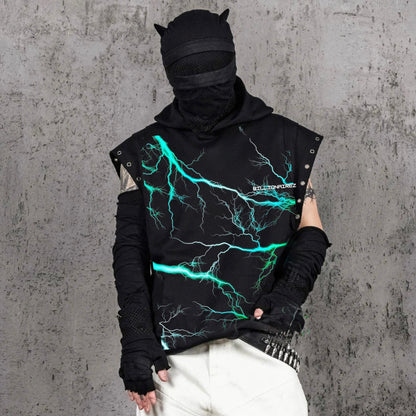 Electric Surge Hoodie – Black Volt