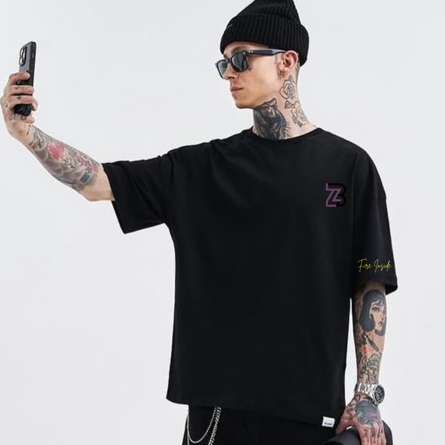 Billionairez “Crypto Blaze” Oversized Tee