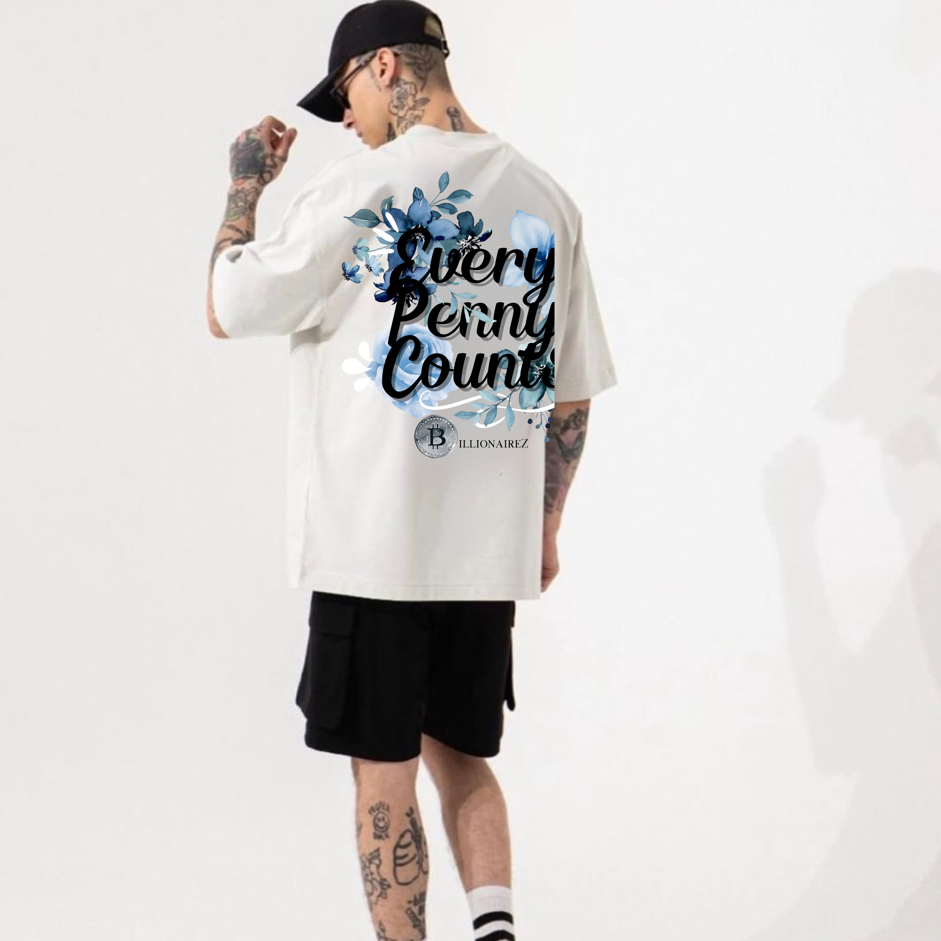 Billionairez Every Penny Counts Oversized Tee