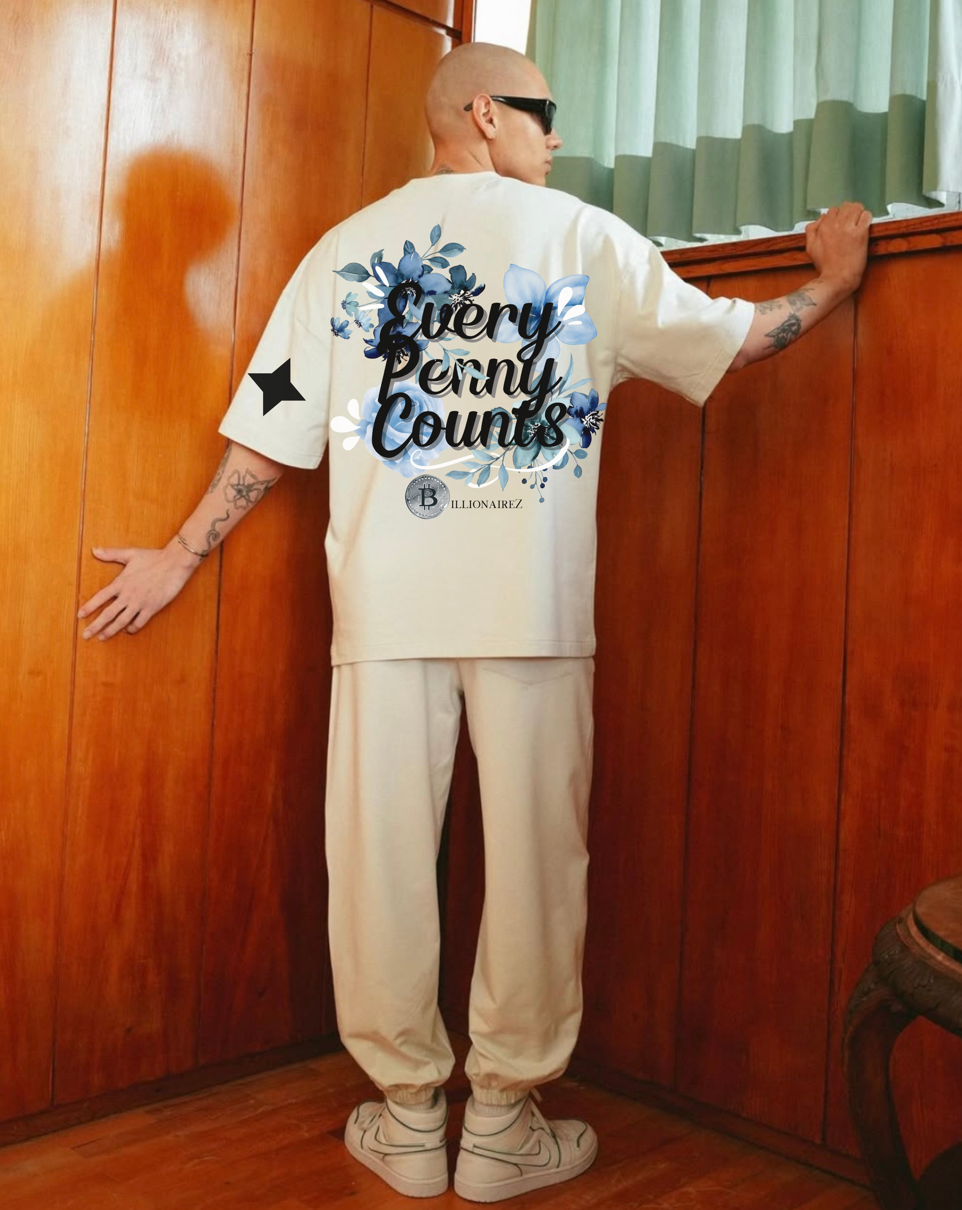Billionairez Every Penny Counts Oversized Tee