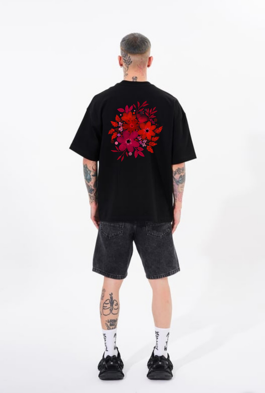 BillionaireZ Venom Bloom Oversized Tee