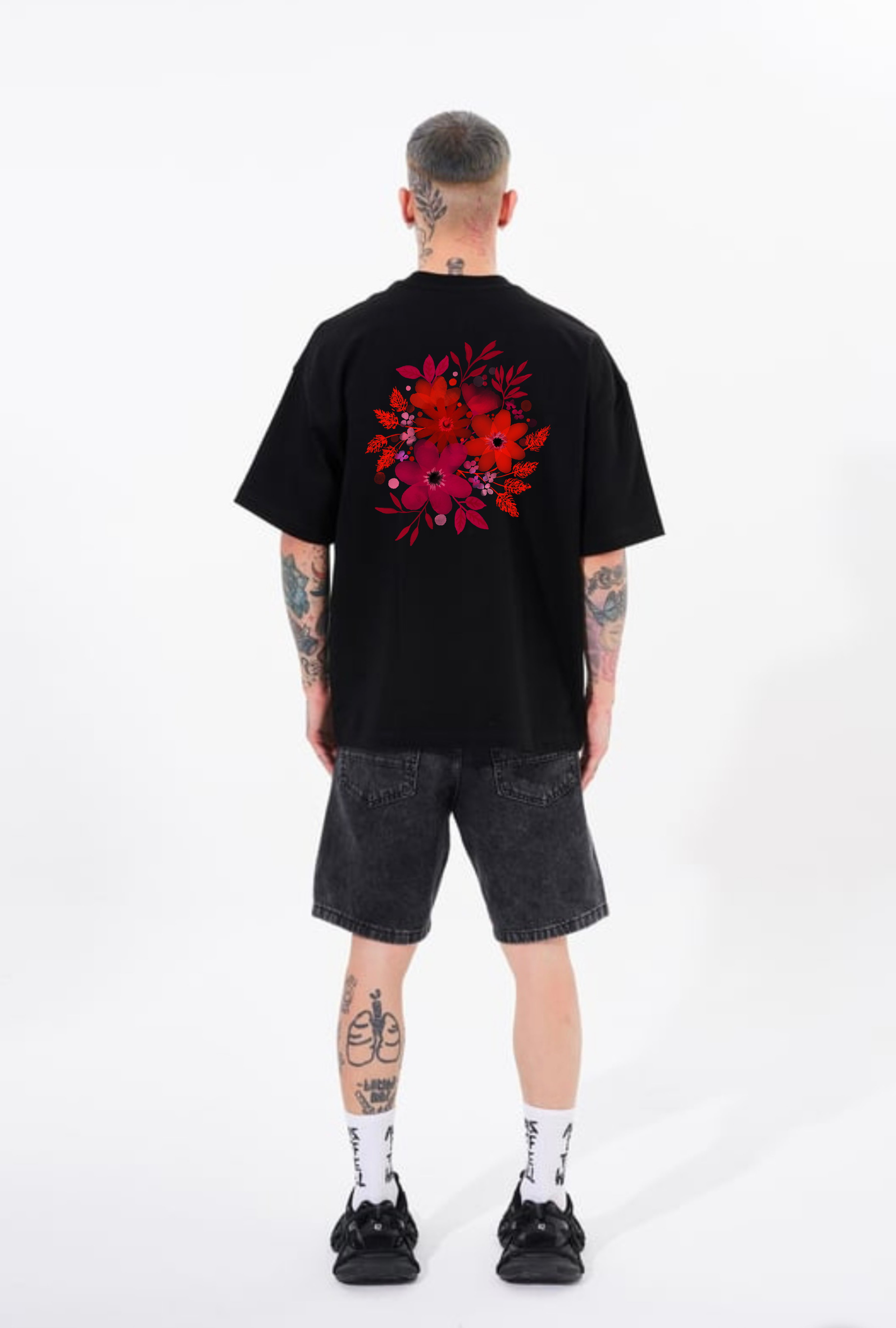 BillionaireZ Venom Bloom Oversized Tee