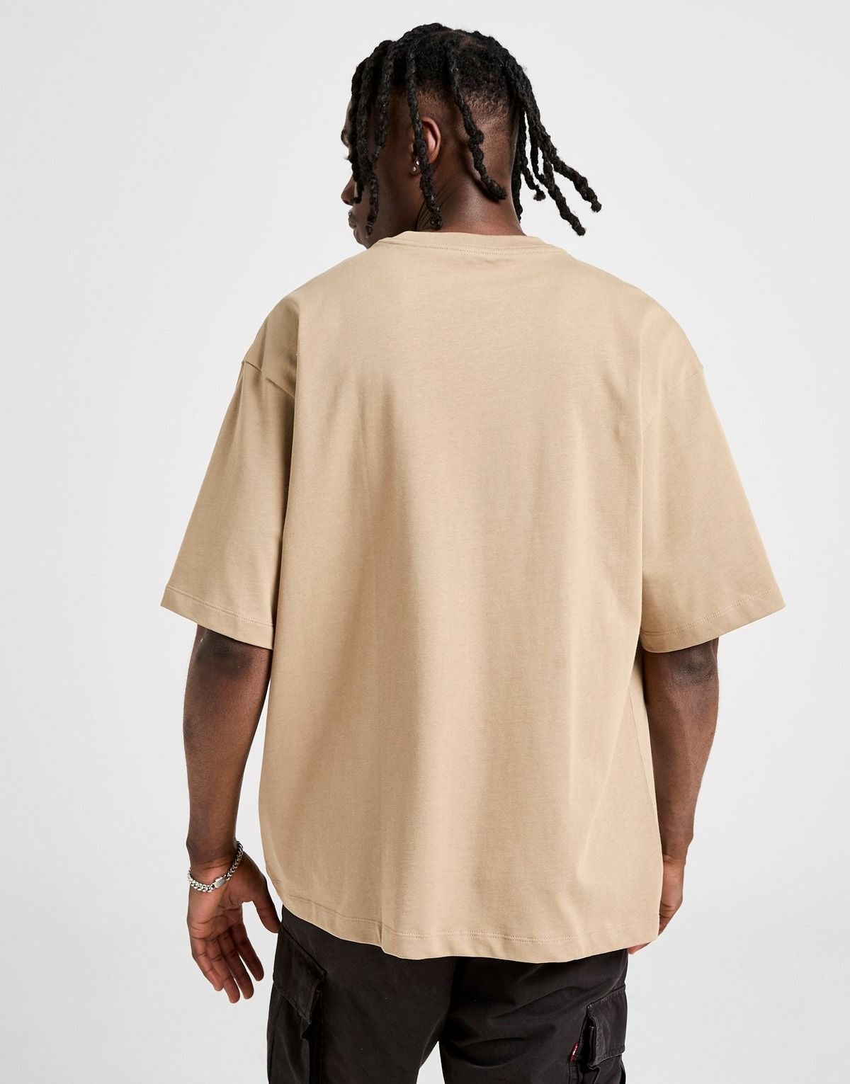 BillionaireZ Luxe Oversized Tee – Sand Beige
