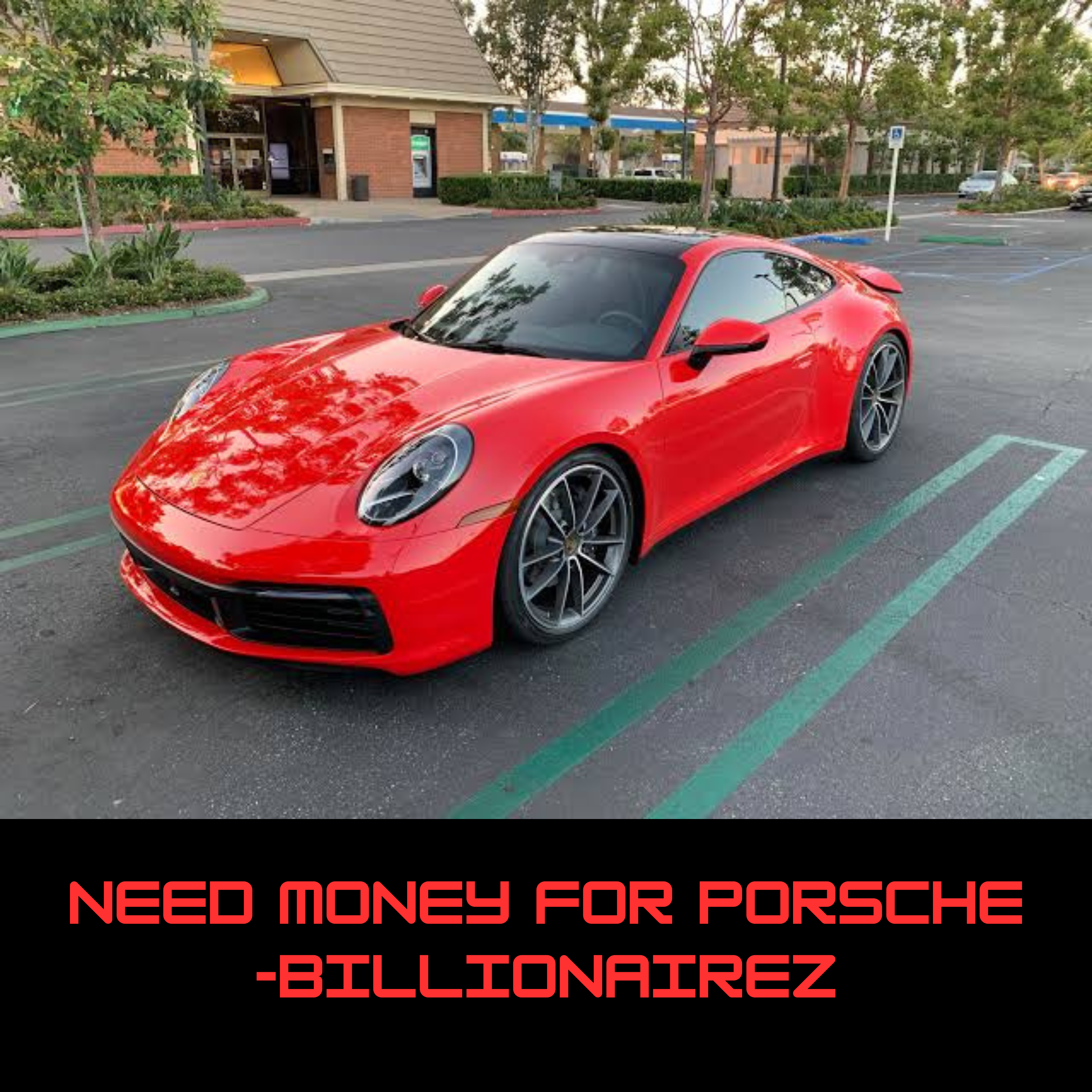 Billionairez “Need Money for Porsche” Oversized Tee