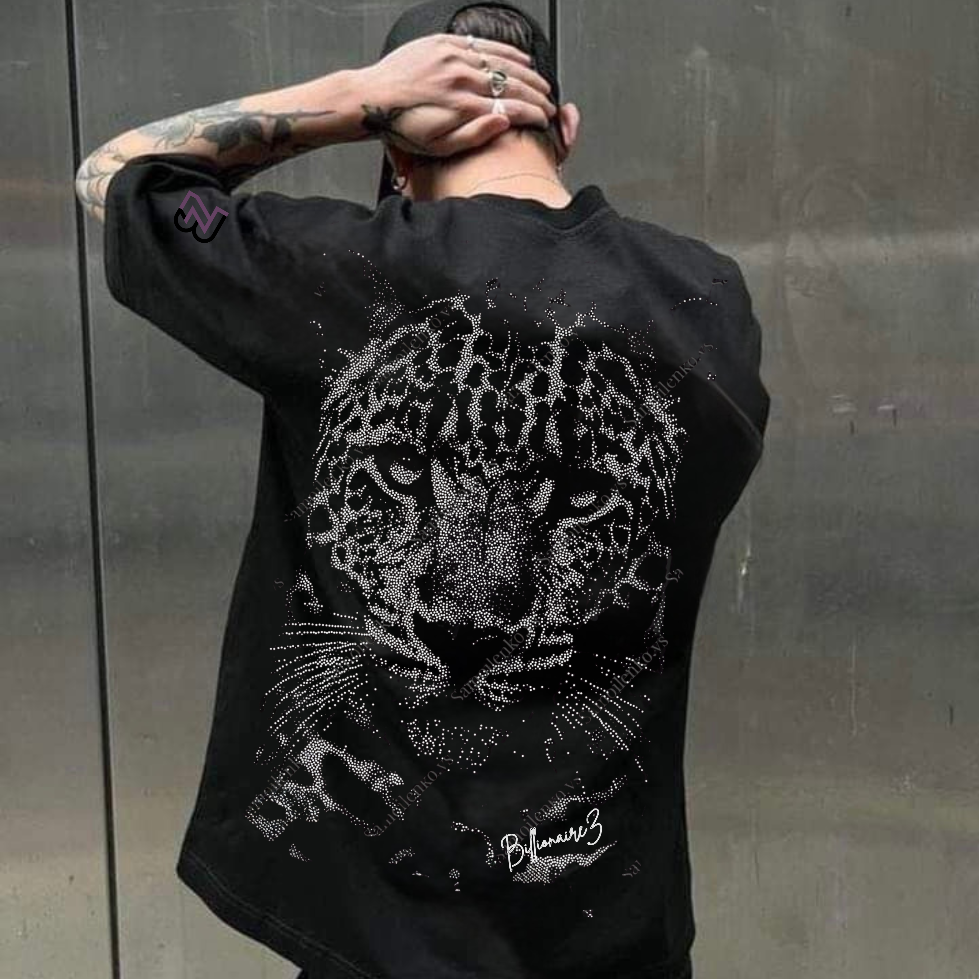 BillionaireZ “Shadow Stare” Oversized T-Shirt