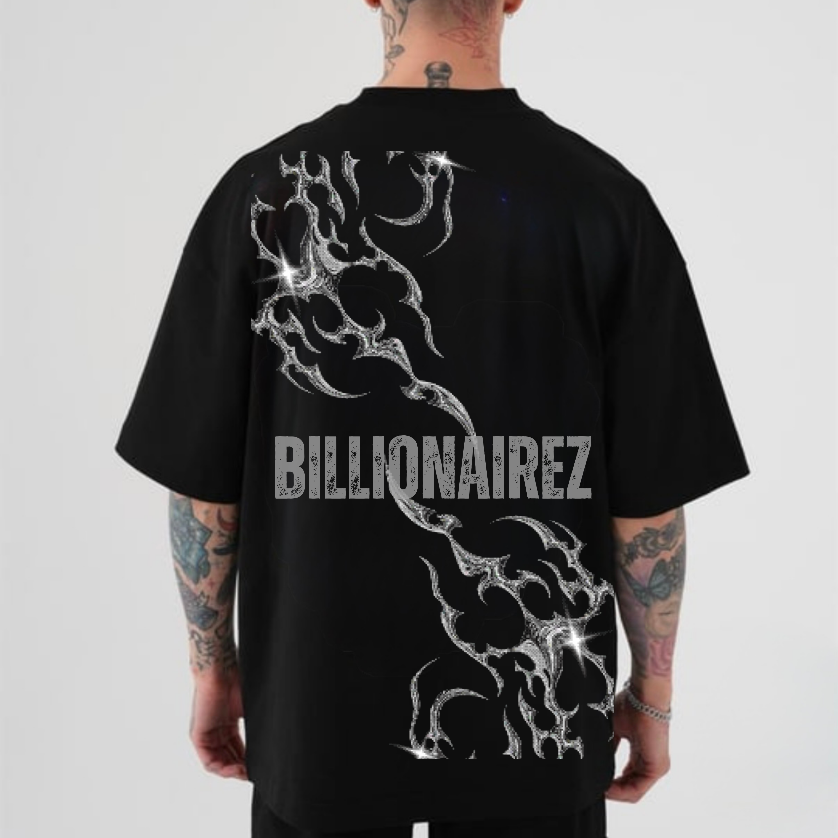 BillionaireZ “Inferno Rise” Oversized T-Shirt