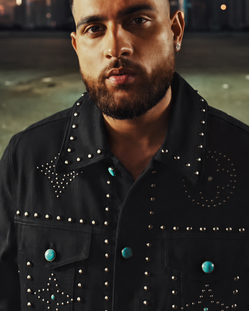 BillionaireZ Authority Studded Jacket