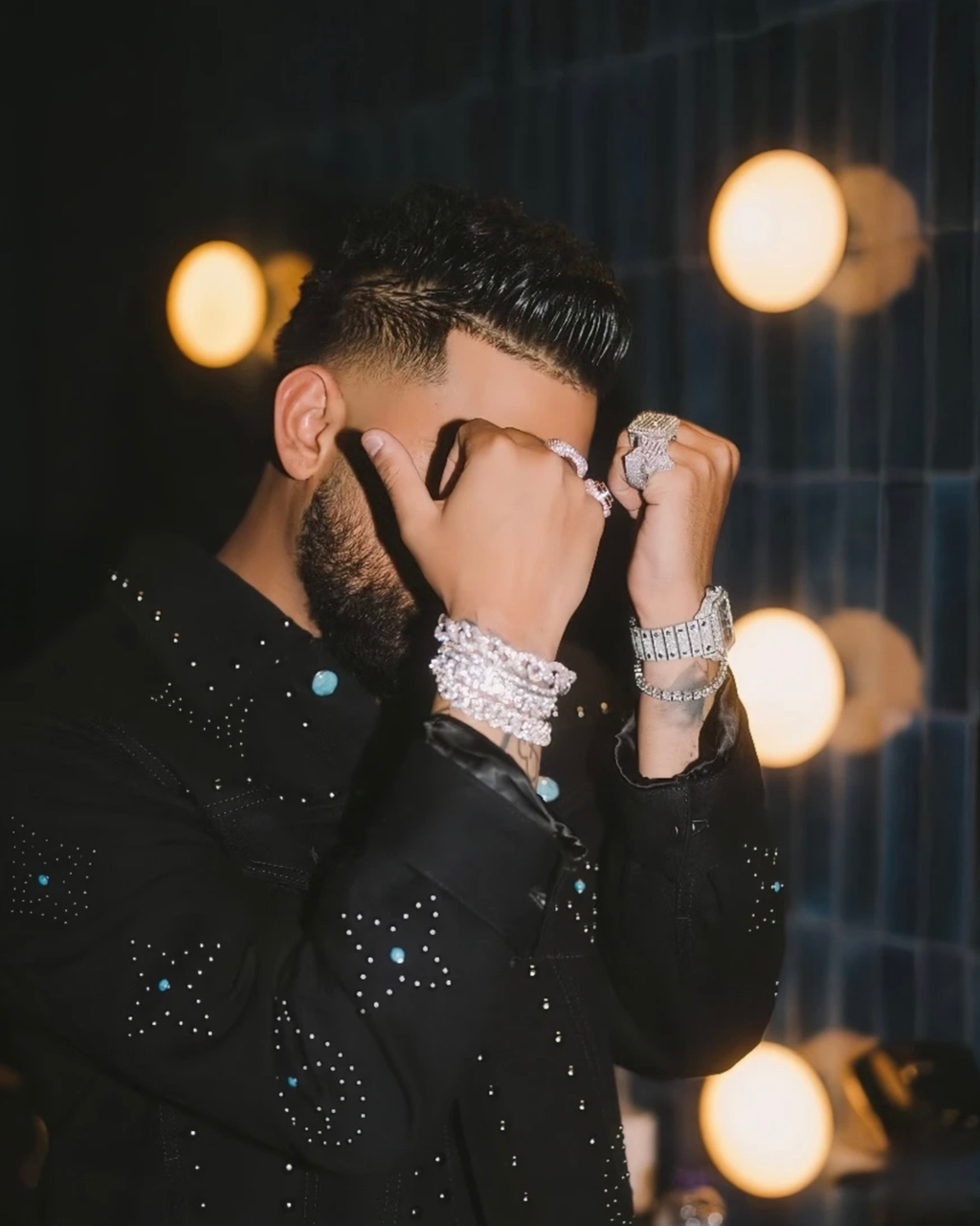 BillionaireZ Authority Studded Jacket