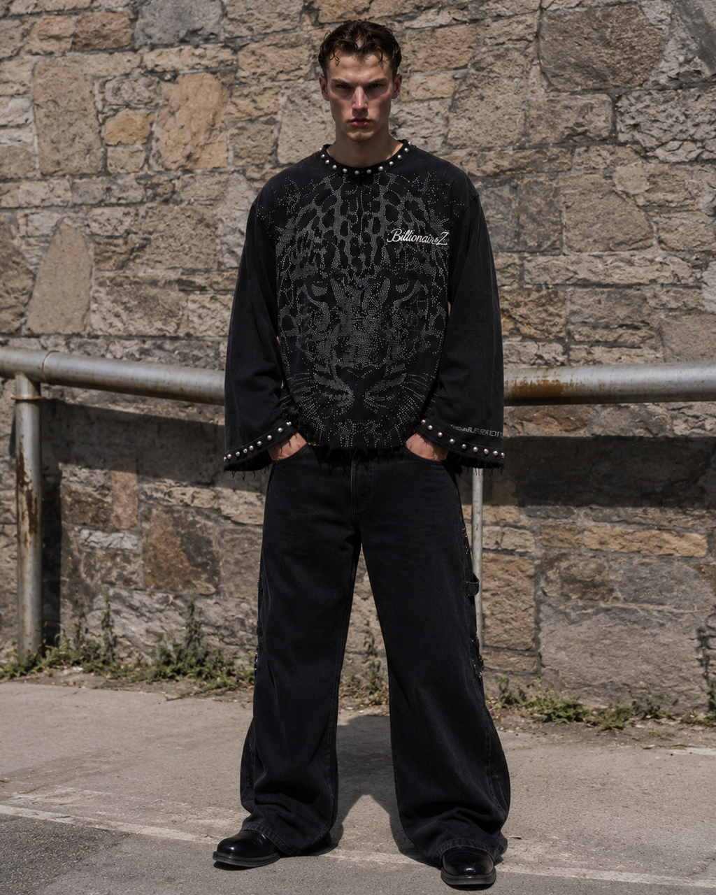 Shadow Stare Studded Flared Tee