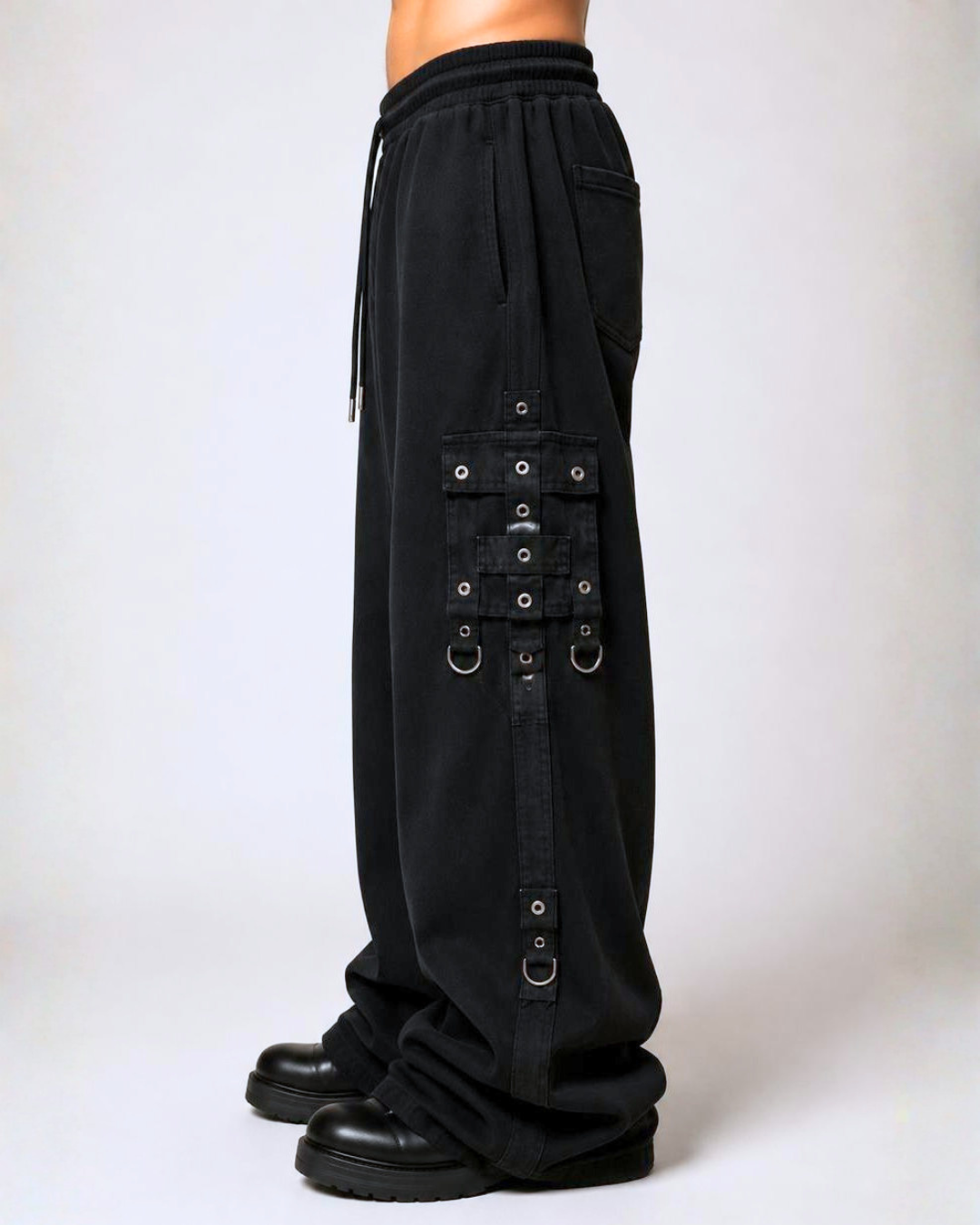Obsidian Harness Wide-Leg Joggers