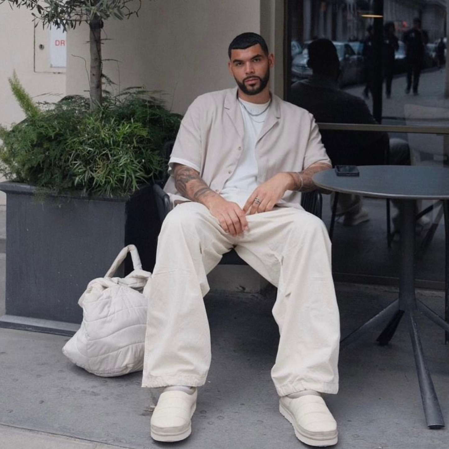 Vanilla Drift” Wide-Leg Joggers – BillionaireZ Signature Drop