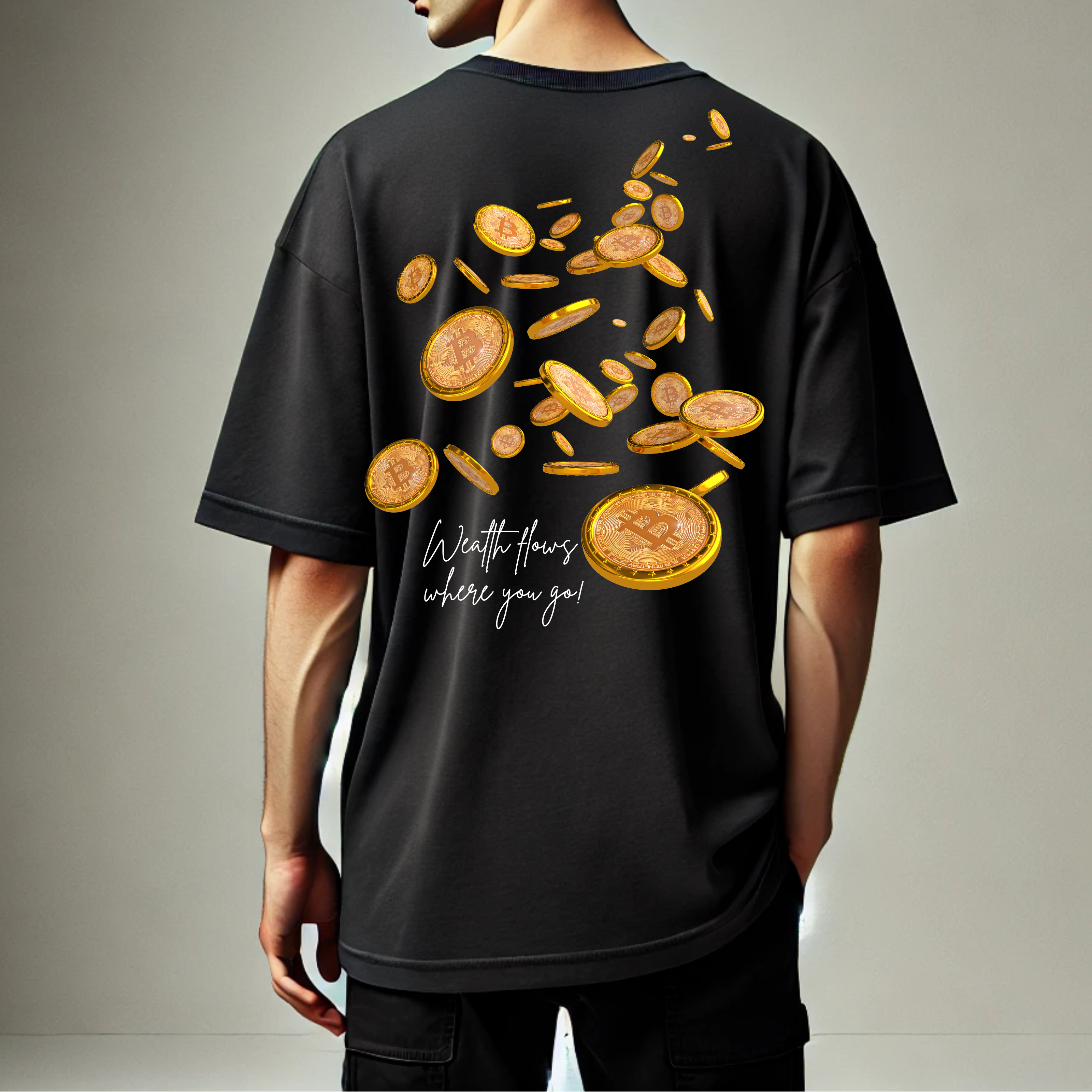 BillionaireZ Wealth Flow Oversized T-shirt