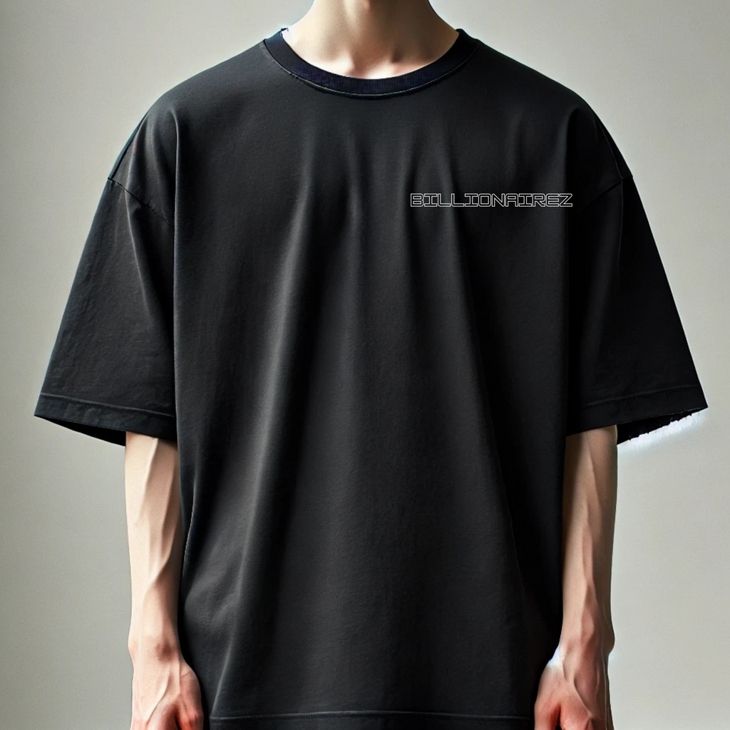 BillionaireZ Supreme Oversized T-Shirt – Onyx Black