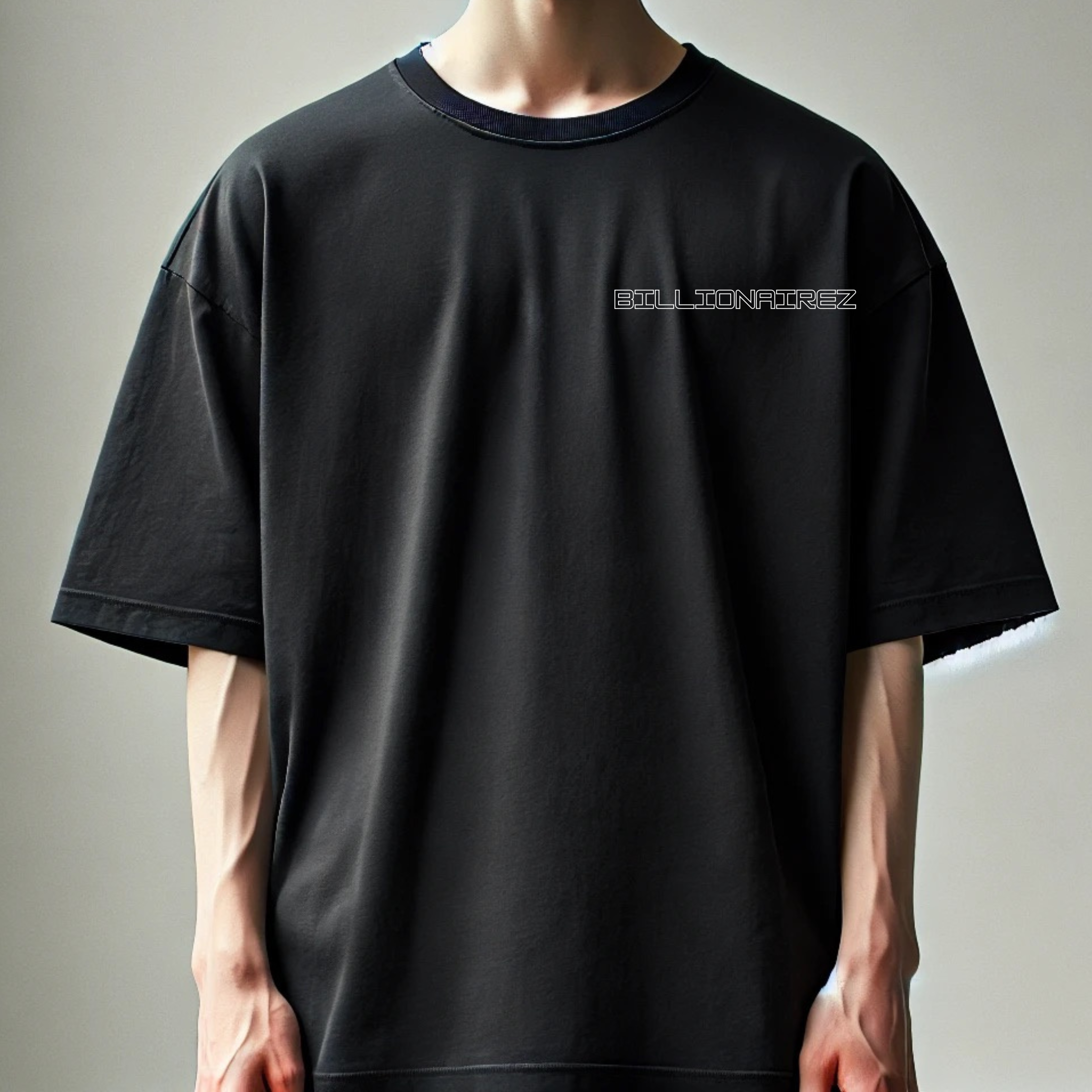 BillionaireZ Supreme Oversized T-Shirt – Onyx Black