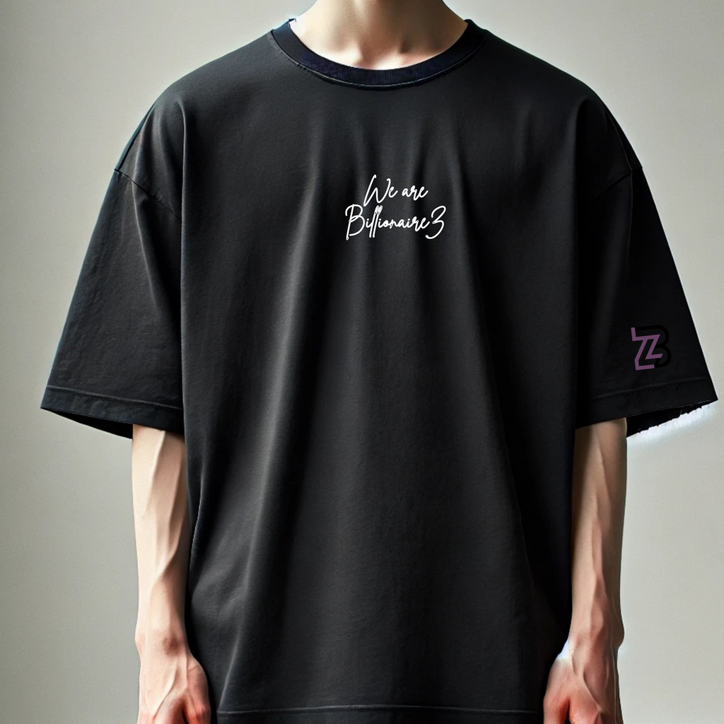 Billionairez White Tiger Energy Oversized Tee