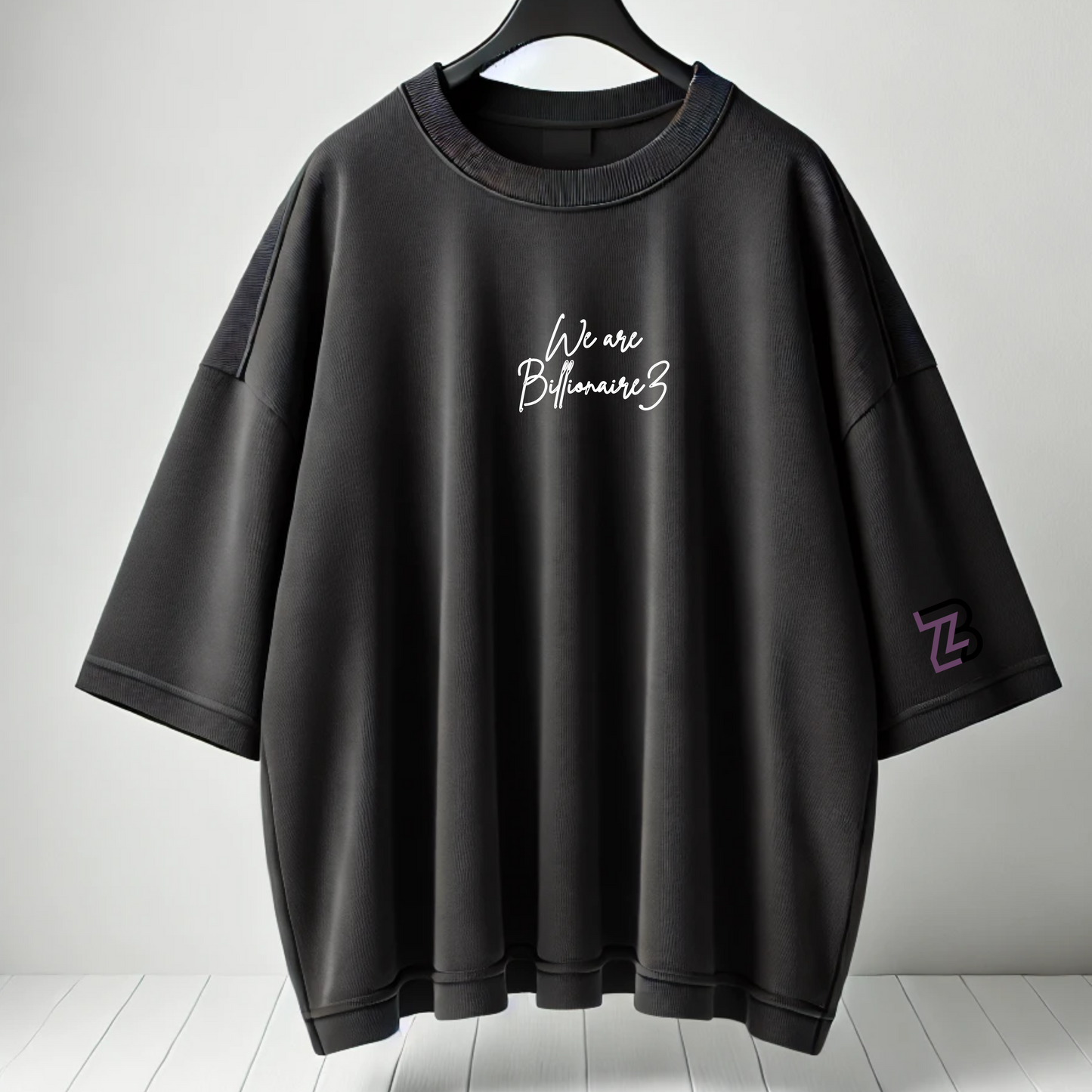 Billionairez White Tiger Energy Oversized Tee