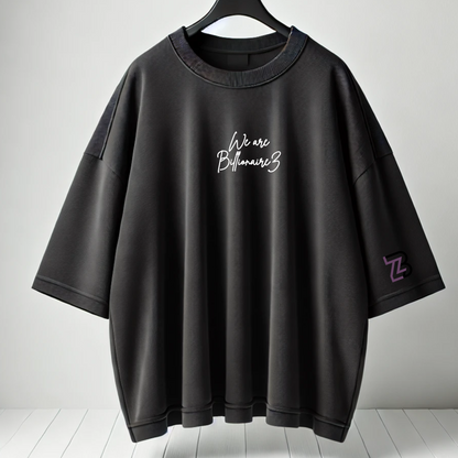 Billionairez White Tiger Energy Oversized Tee